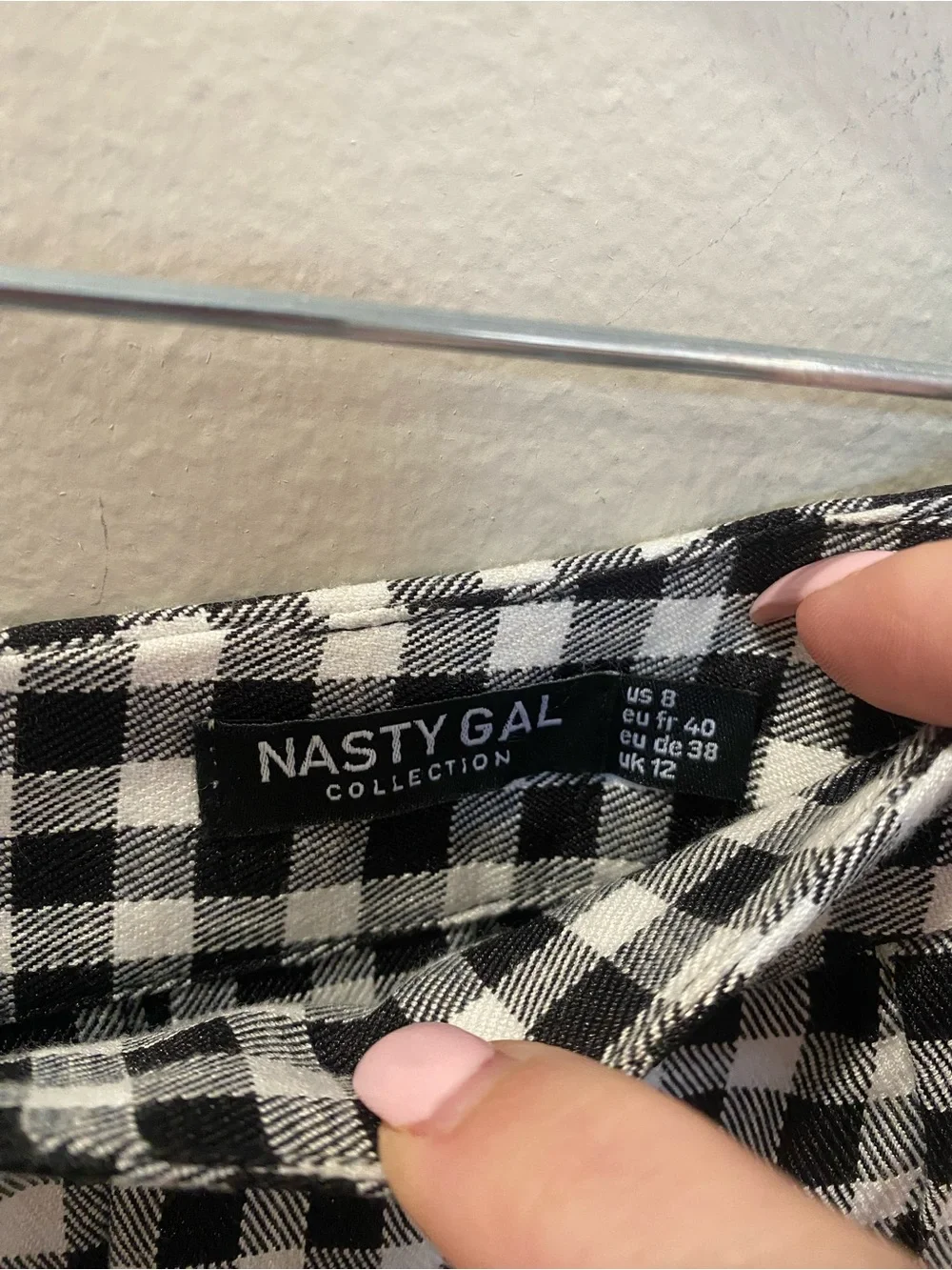 Nasty Gal Black & White Gingham Vest & Mini Skirt Set - Coquette Whimsigoth